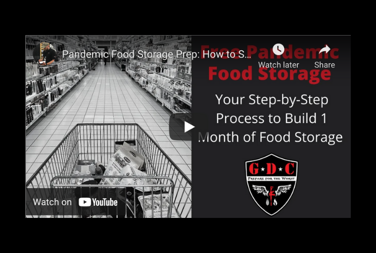 Video on Cost Effectively Building a Backup 45-Day Food Supply